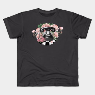 Black Vintage Rotary Phone Kids T-Shirt